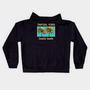 TROPICAL VIBES Exotic Oasis Kids Hoodie